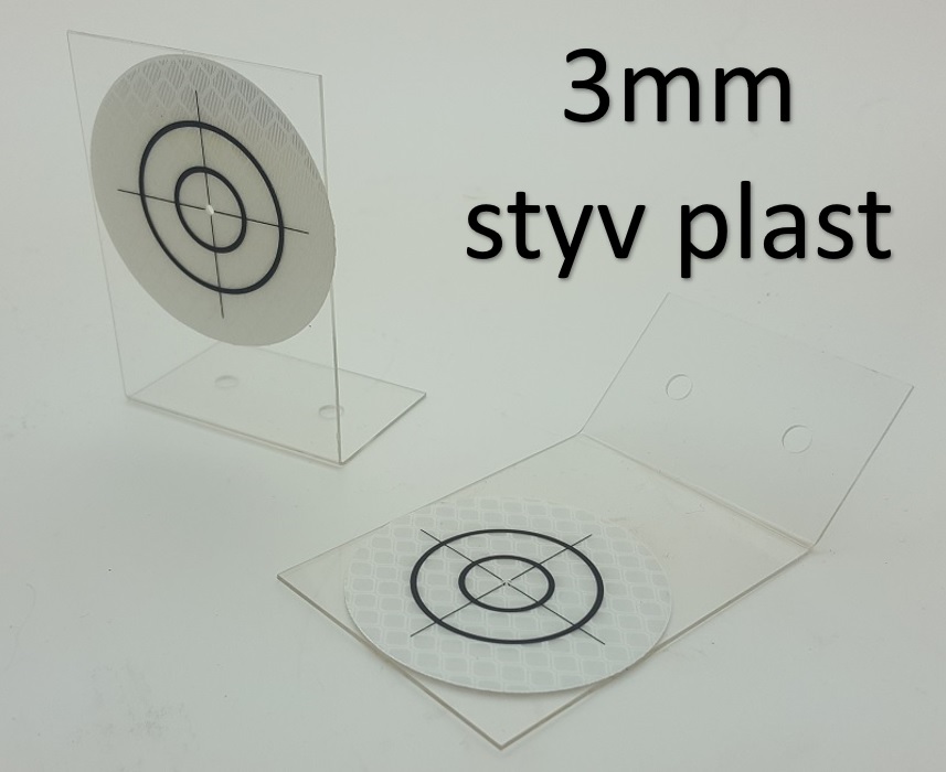 Plastvinkel 45° eller 90° 3mm med reflekstape