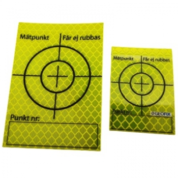 Mätmärke Reflex Limegul med skrivruta - 100 pack