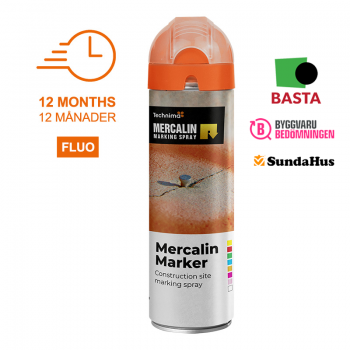 Mercalin Marker Fluo 12-pack - Oransj