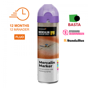Mercalin Marker Fluo 12-pack - Magenta/Lila