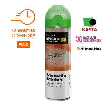 Mercalin Marker Fluo 12-pack - Grön